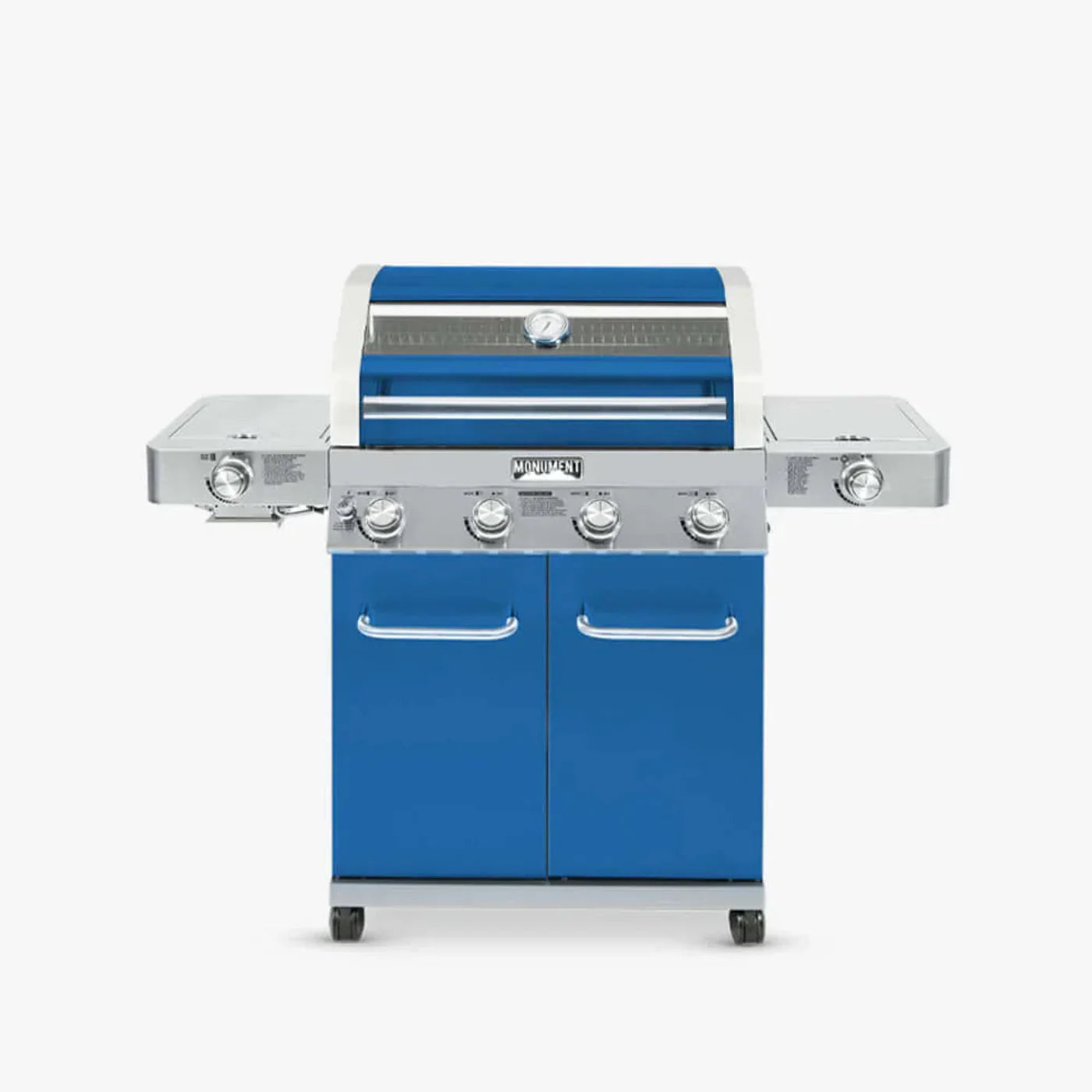 Monument Grills Classic 35633B Series | 4 Burner Propane Gas Grill in Blue - 35633B