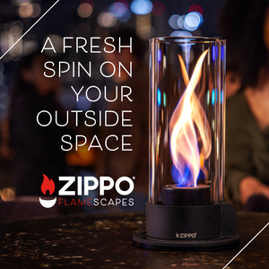 FlameScapes® Spiral Fire Feature w/1x180g Gel Fuel Zippo