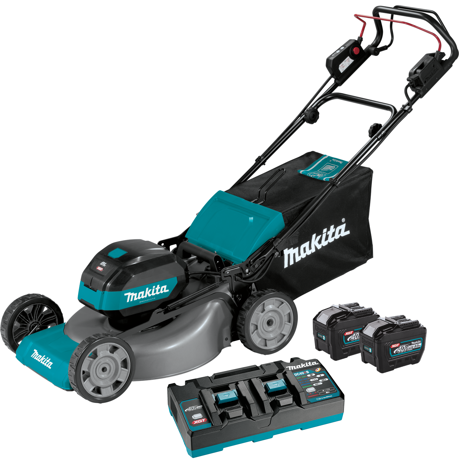 Makita 40V Max XGT Brushless 21 In. Self‑Propelled Commercial Lawn Mower Kit & FREE Makita GRU01M1 - GML01PL