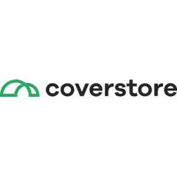 Coverstore logo on a black background