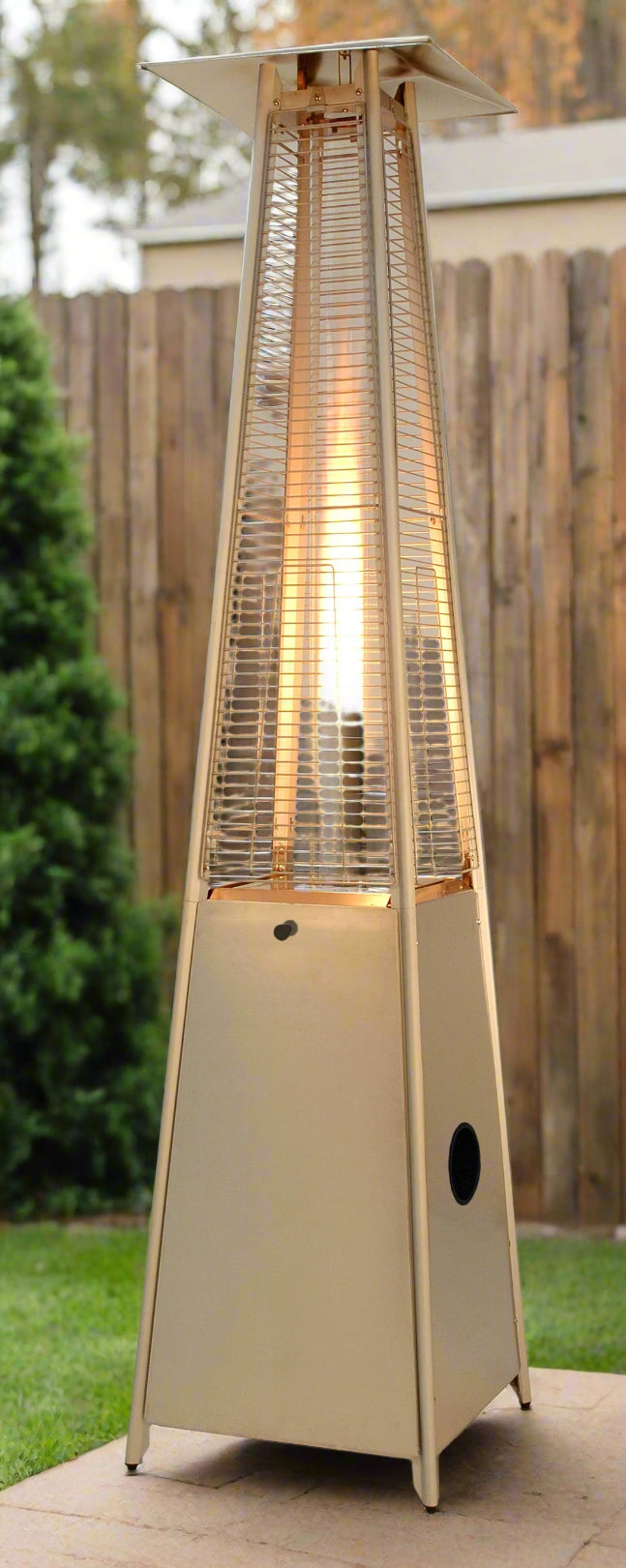 RESIDENTIAL STAINLESS STEEL GLASS TUBE PATIO HEATER-40000 BTUS
