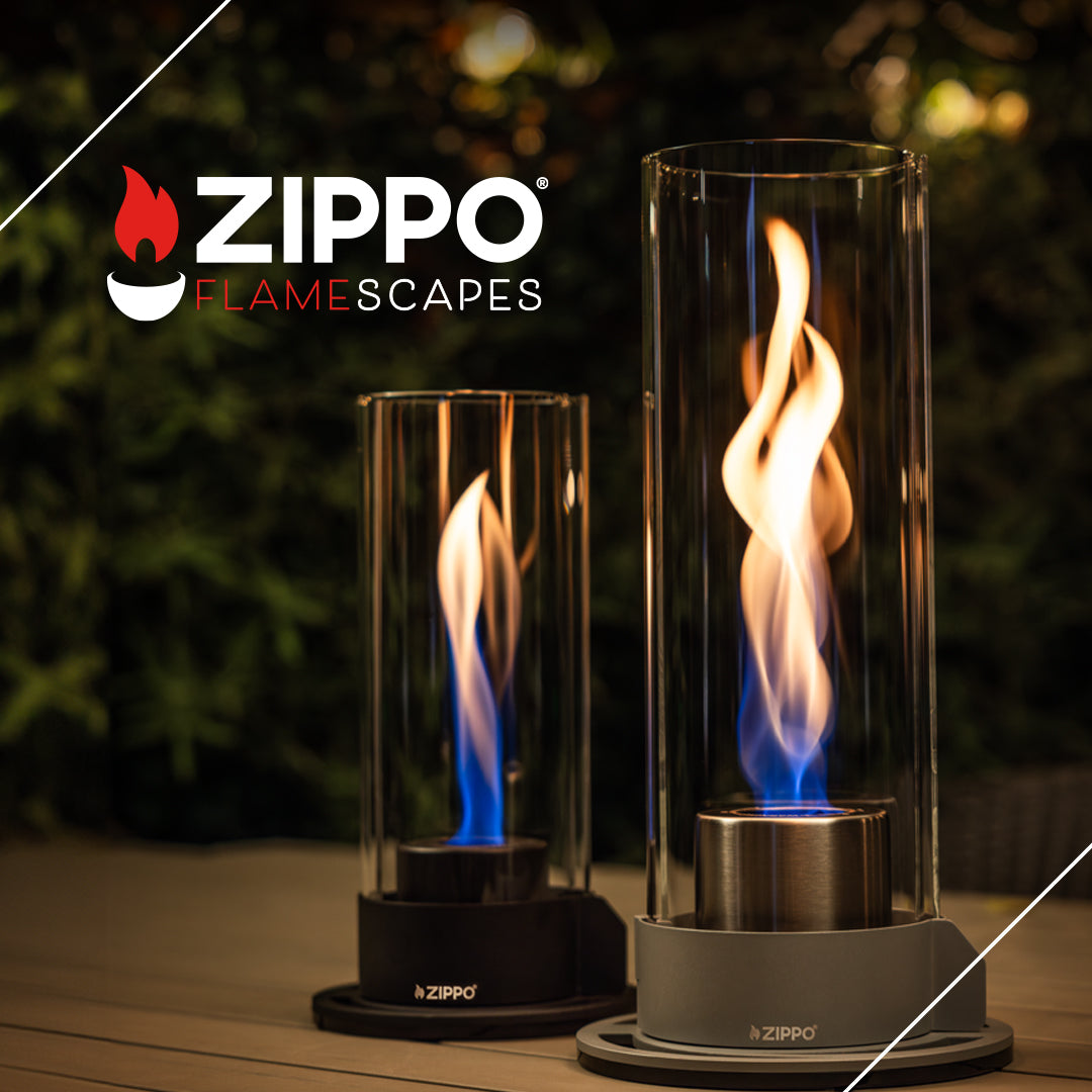FlameScapes® Spiral Fire Feature w/1x180g Gel Fuel Zippo