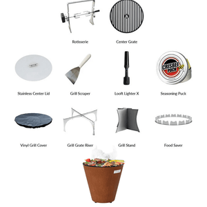 Arteflame 20" Compact Corten Steel Charcoal Grill - 1000°F Searing ArteFlame