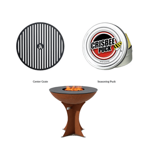 Arteflame XL 30" Corten Steel Grill Euro Base - Fire Pit Combo ArteFlame