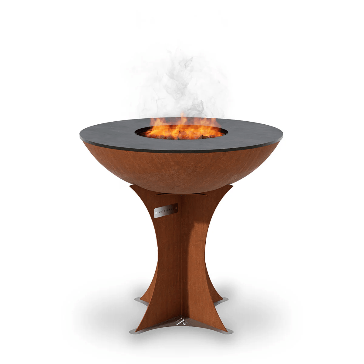 Arteflame XL 30" Corten Steel Grill Euro Base - Fire Pit Combo ArteFlame