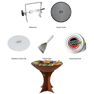 Arteflame 40" Corten Steel Flat Top Grill - XXL High Euro Base ArteFlame