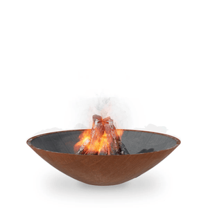 Arteflame 40" Corten Steel Wood Burning Fire Pit Bowl ArteFlame