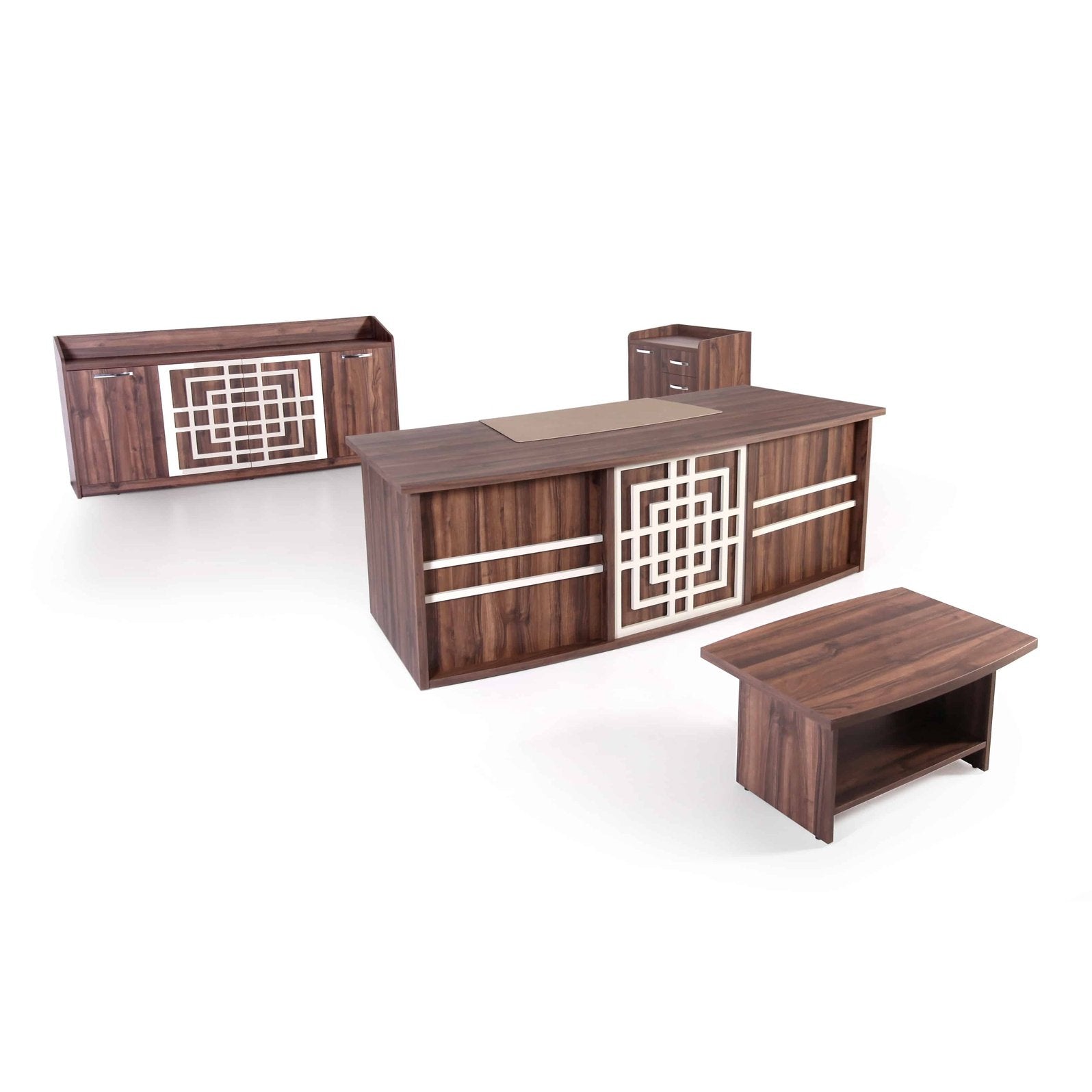 Casa Mare ASTORIA 87âł Modern Home & Office Furniture Desk Brown & Sofia - ASTORIA-87SB-S