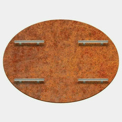 Arteflame 40" Corten Steel Fire Pit Cover - Heavy Duty 40lb ArteFlame