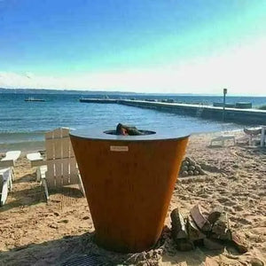 Arteflame XL 30" Corten Steel Charcoal Grill - 1000°F Searing ArteFlame