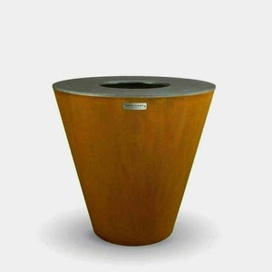 Arteflame 40" Corten Steel Flat Top Charcoal Grill Fire Pit ArteFlame