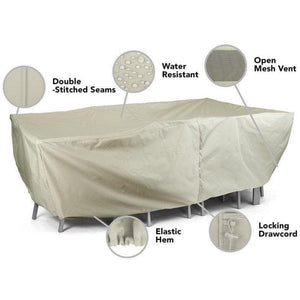 Rectangular Firepit/Chair Set Cover - Elite - Mancave Backyard