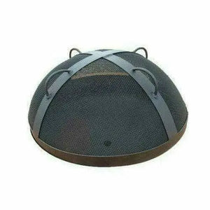 Fire Pit Spark Guard 27.5" - Stainless Steel Saturn Screen Fire Pit Art