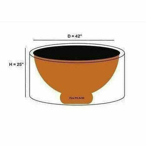 Fire Pit Art Fire Pit Cover - Canvas 42" Fire Pit Art