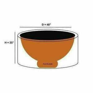 Fire Pit Art Fire Pit Cover - Canvas 48" Fire Pit Art