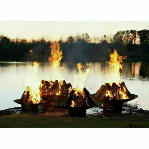 Fire Pit Art Asia 72" Carbon Steel Fire Pit Fire Pit Art