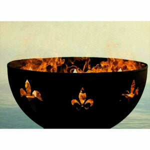 Fire Pit Art Fleur de Lis Fire Pit Art