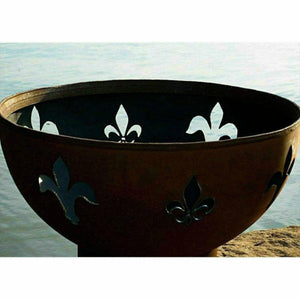 Fire Pit Art Fleur de Lis Fire Pit Art