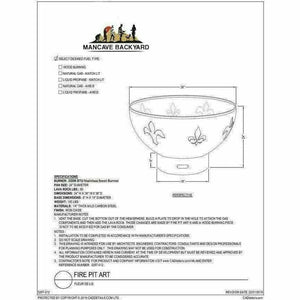 Fire Pit Art Fleur de Lis Fire Pit Art