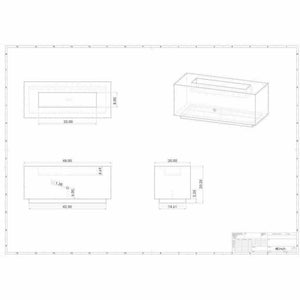 Fire Pit Art Linear 48" - 190K BTU Fire Pit Art