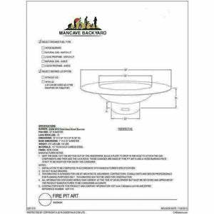 Fire Pit Art Magnum w/lid Fire Pit Art