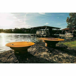 Fire Pit Art Saturn w/lid Fire Pit Art