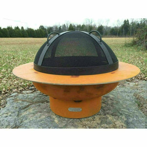 Fire Pit Art Saturn w/lid Fire Pit Art