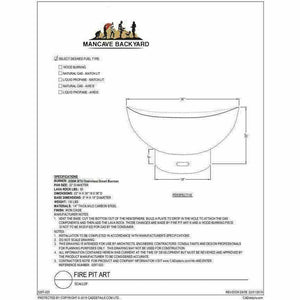 Fire Pit Art Scallops Tidal Fire Pit Art