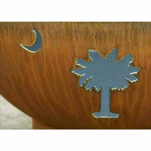 Fire Pit Art Tropical Moon Wood Fire Pit Fire Pit Art