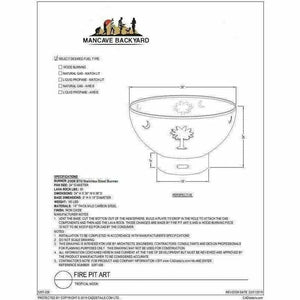 Fire Pit Art Tropical Moon Wood Fire Pit Fire Pit Art