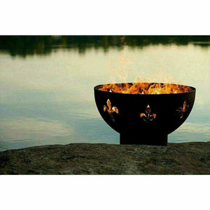 Fire Pit Art Fleur de Lis Fire Pit Art