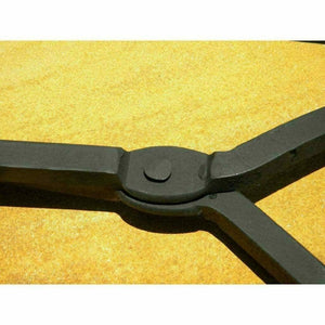 Handcrafted Amish Fire Tools Set - Ash Shovel, Poker & Tongs Fire Pit Art