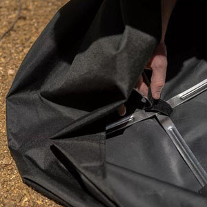 Bonfire Fire Pit Shelter Cover - Waterproof PVC Aluminum Frame 22" Solo Stove