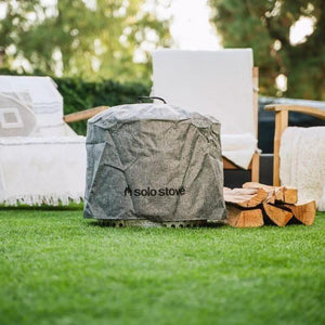 Bonfire Fire Pit Shelter Cover - Waterproof PVC Aluminum Frame 22" Solo Stove