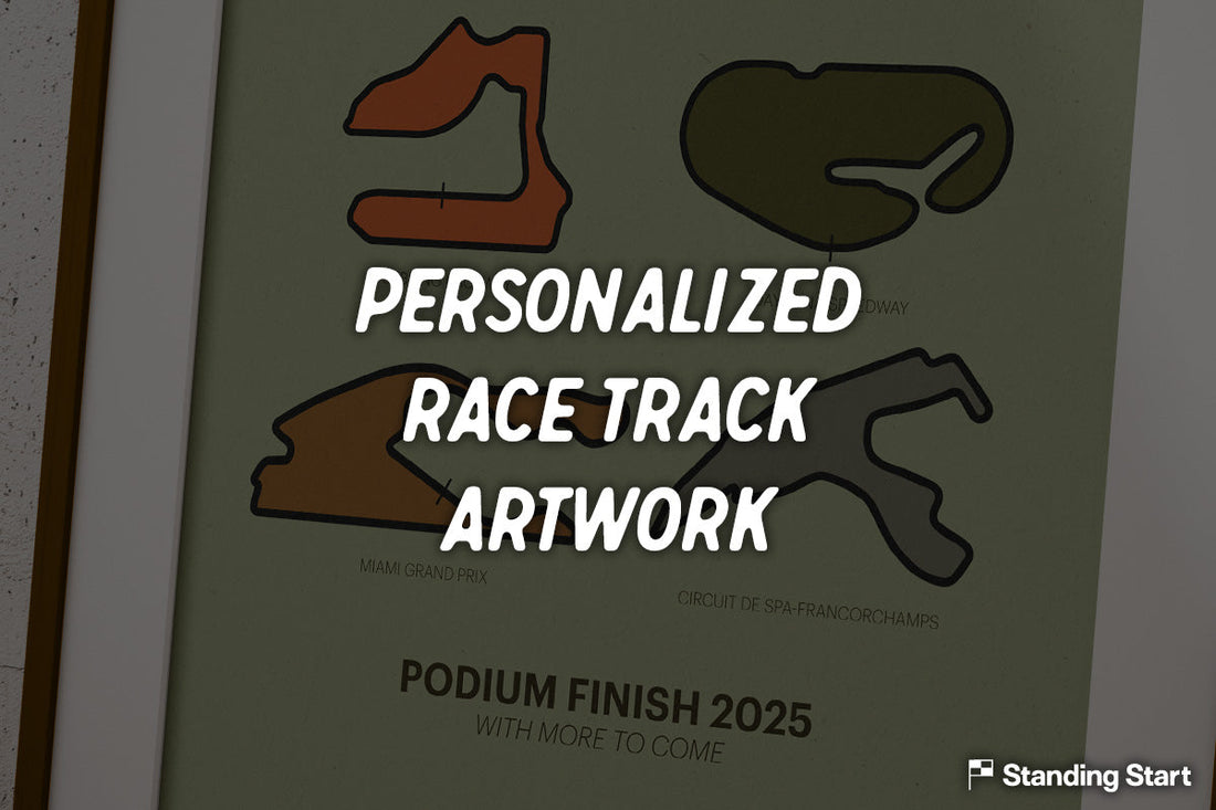 Custom Race Track Art - Ready for Your Walls