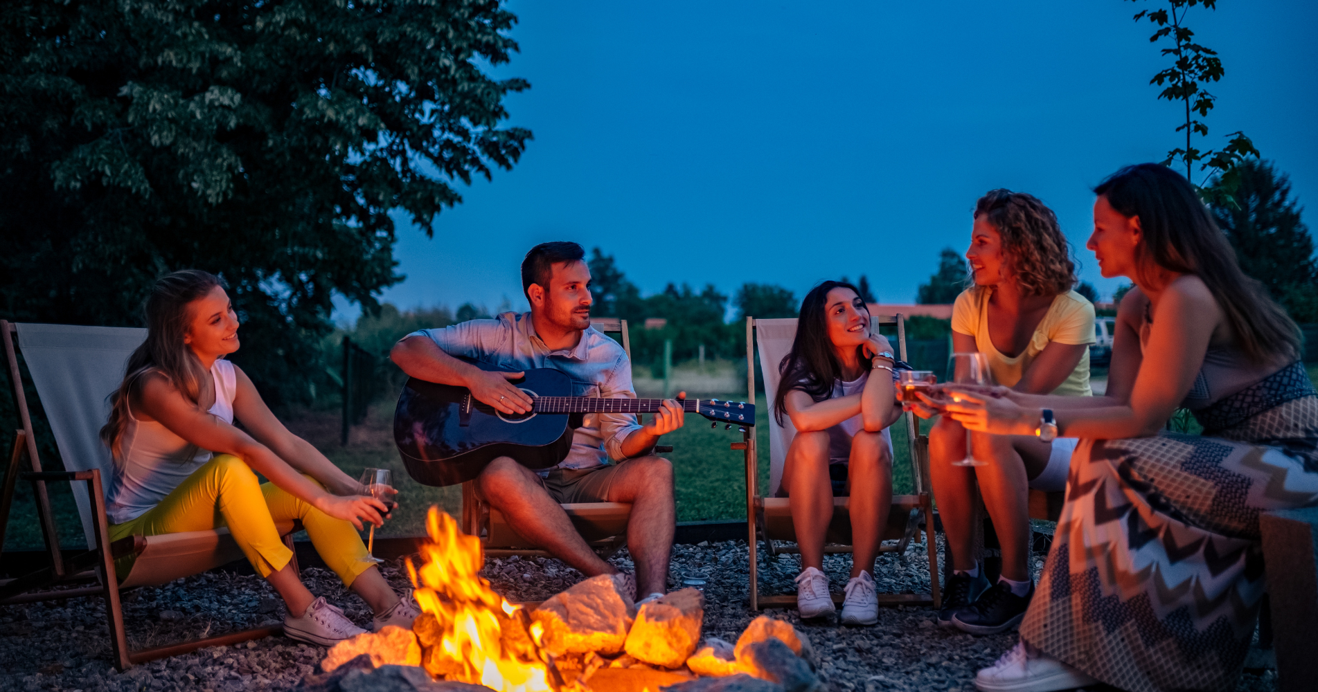 25th Wedding Anniversary Silver Celebration Outdoor Setup