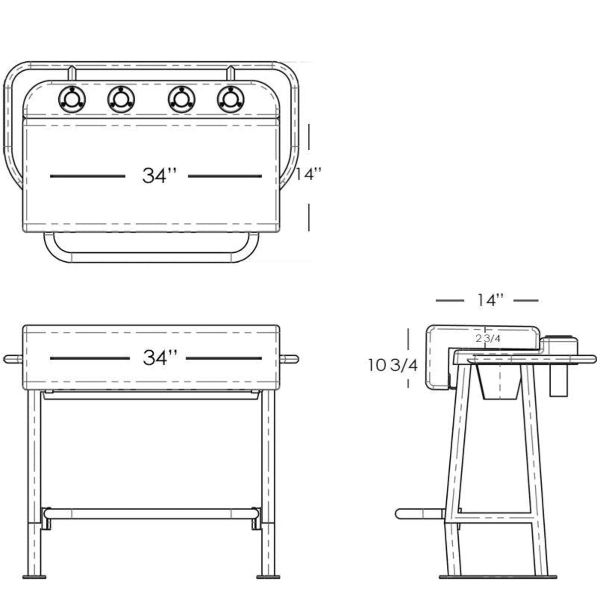 Taco Marine Neptune II Seating / Leaning Posts (Backrest is Optional) - L10-1003-1