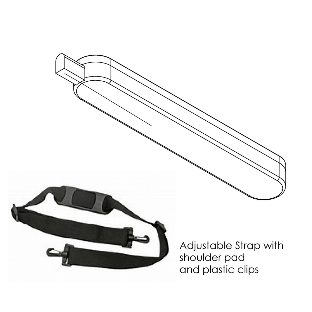 TACO Marine ShadeFin with White Fabric, Bag & Fixed Mount Kit - T10-3000-3