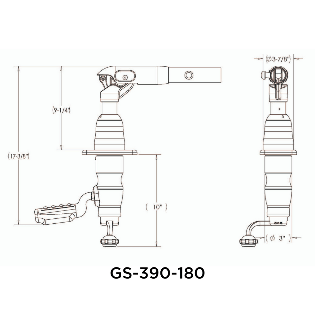 TACO Marine Grand Slam  Mount for 1-1/2" Outriggers - GS-390BHC