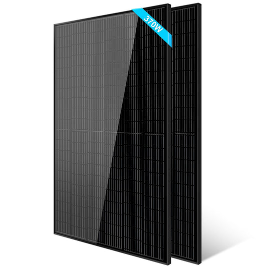 SunGold Power 370W Mono Black PERC Solar Panel UL 61730 - SG370WMx2