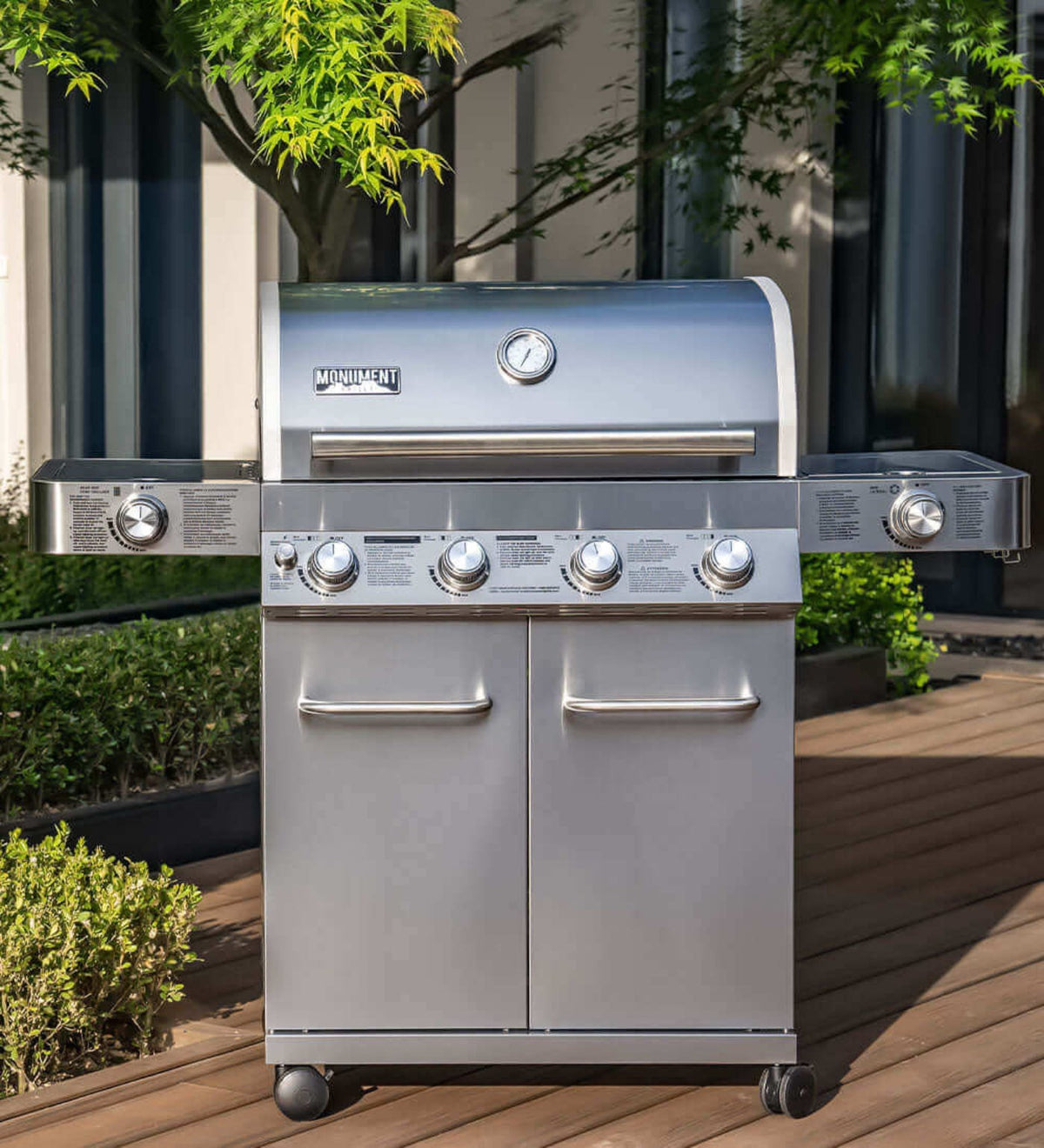 Monument Grills Classic 24367 Series | 4 Burner Propane Gas Grill in Stainless Steel - 24367
