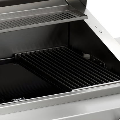 TEC Grills 26" Patio On Stainless Pedestal With Side Shelves (46")  -  PFR1LPPEDS
