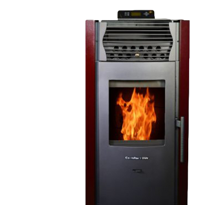 ComfortBilt HP50 2,200 sq. ft. Pellet Stove Auto Ignition 47 lb Hopper Burgundy New - HP50B