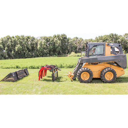 Grey Wolf Skid Steer Double Quick Attach Grapple -  (1066)