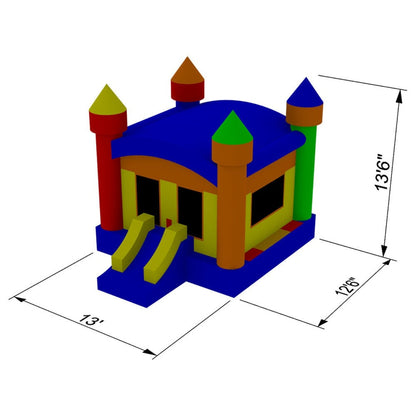 Commercial Castle Bounce House  by Cloud 9 - Backyard Provider