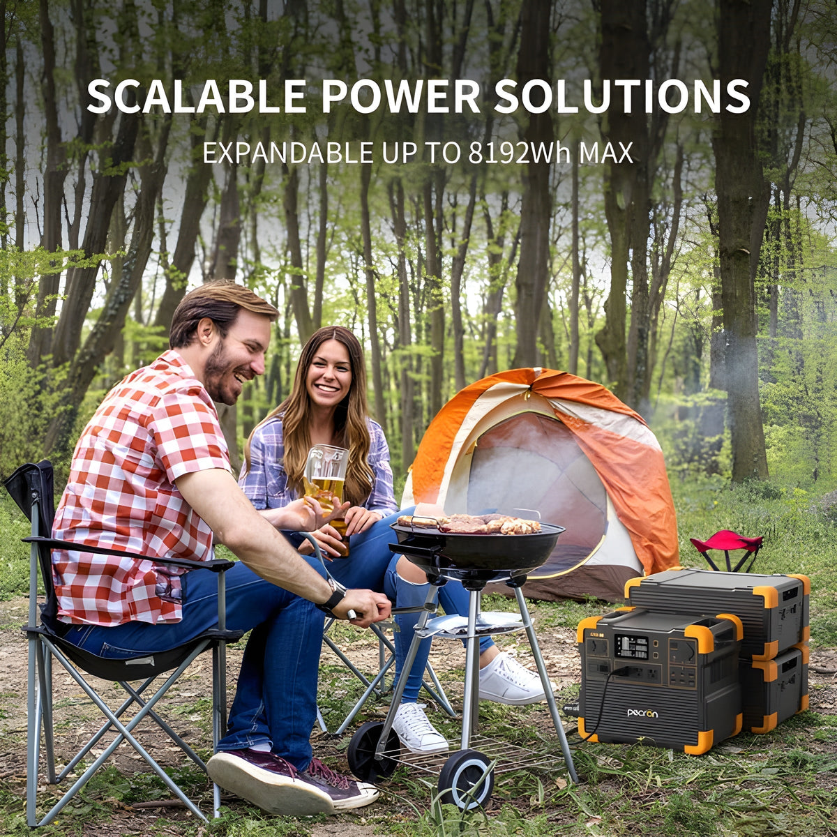 PECRON E2400LFP Solar Generator Kit