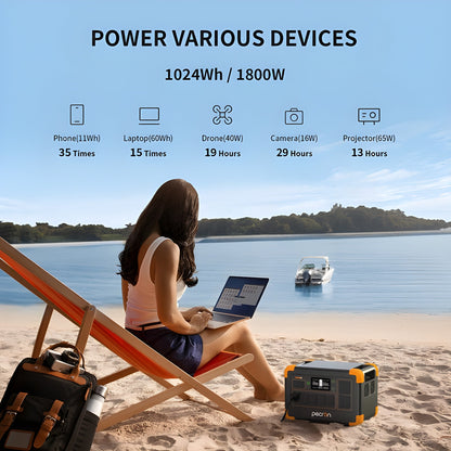 PECRON E1000LFP Solar Generator Kit PRE-ORDER - E1000LFP
