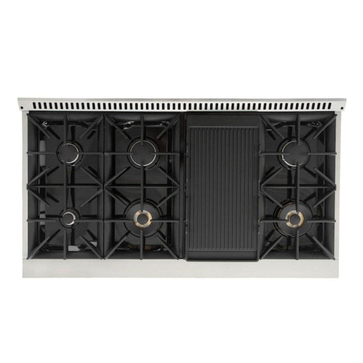 Kucht 48" Pro-Style Propane Gas Dual Fuel Range with 4 Burners in Olive Green, KDF482/LP-OG - KDF482/LP-OG