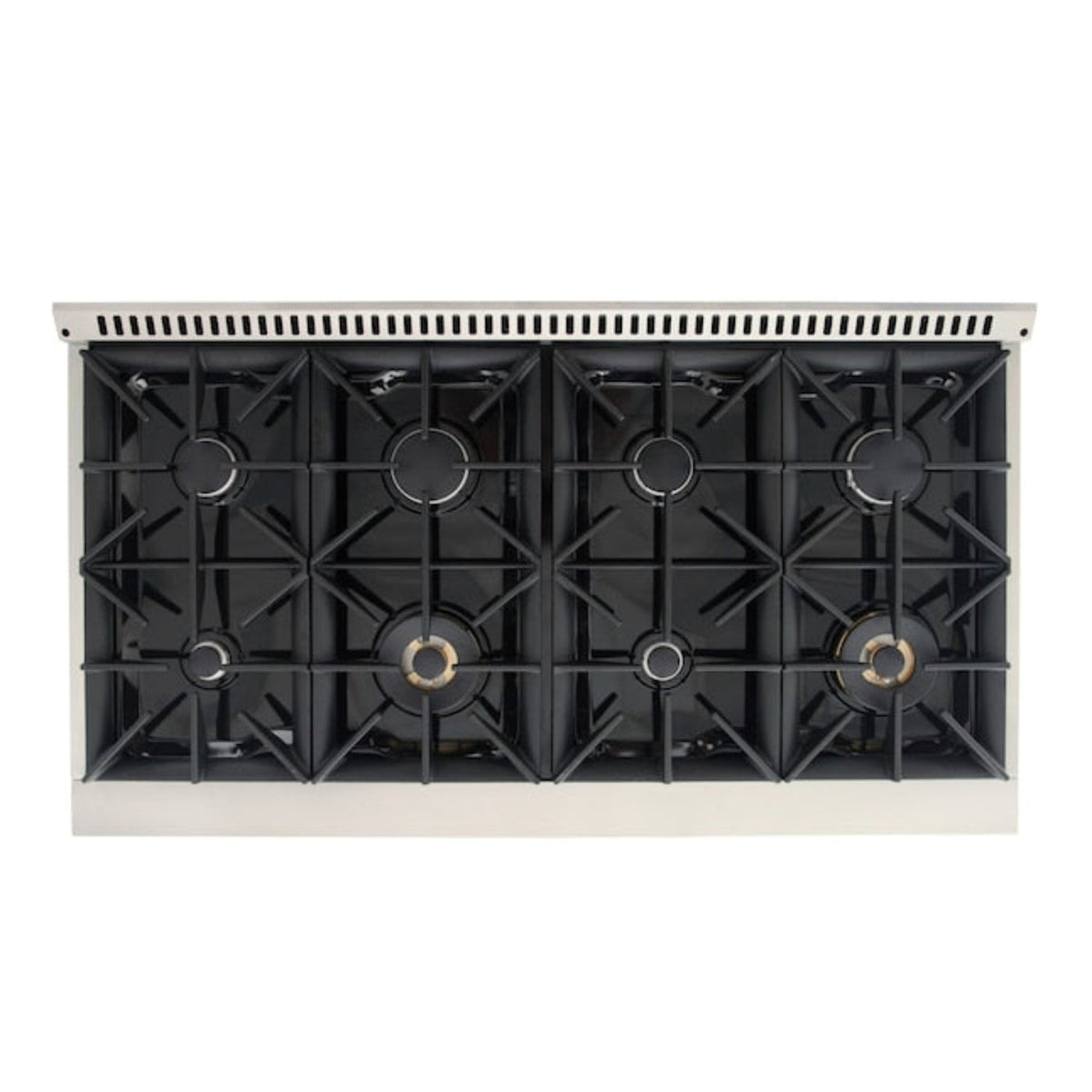 Kucht 48" Pro-Style Natural Gas Dual Fuel Range in Black with Gold Accents, KDF482-K-GOLD - KDF482-K-GOLD