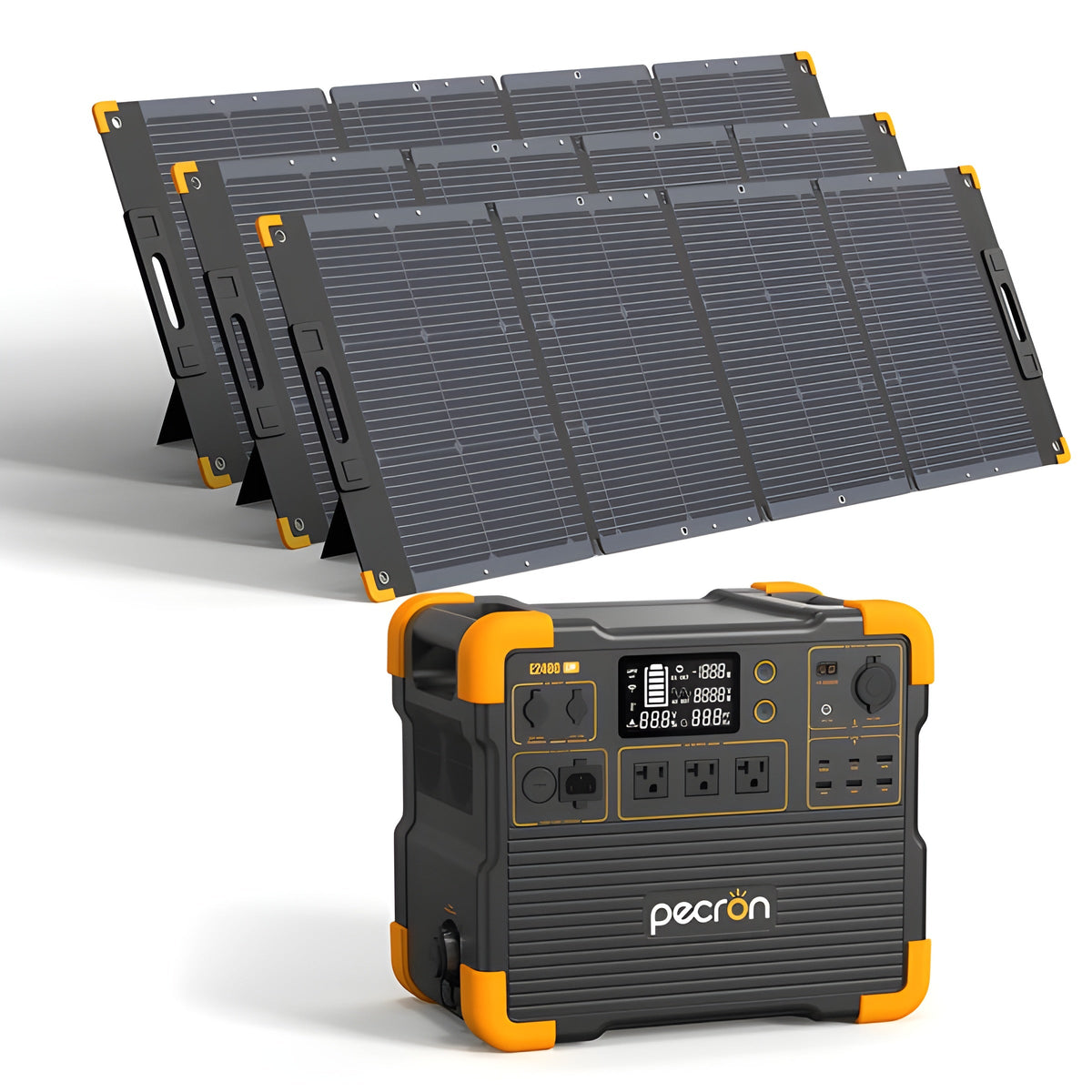 PECRON E2400LFP Solar Generator Kit